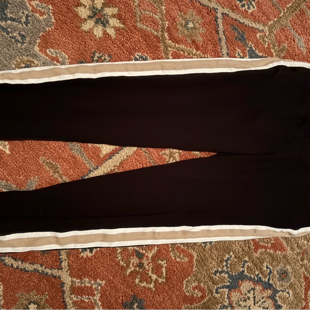 Isabella Oliver Black Joggers with Cream Stripes